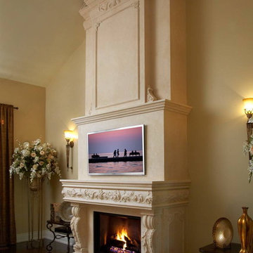 Fireplace Mantel and Overmantel in Montreal