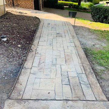 Stamped concrete Frisco , Tx - Progroup Construction
