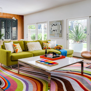 Colorful Mid-Century Living Room