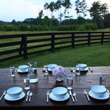 Rustic Trades Trestle Dining Table