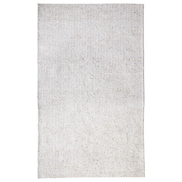 Dynamic Rugs Zest 40803 Solid Color Rug, Charcoal and Ivory, 2'0"x4'0"