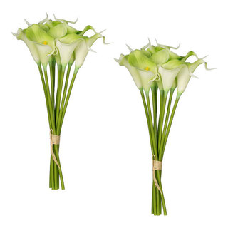 2 Frosted Green 15 in Artificial Sagebrush Leaves Faux Greenery Stems