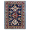 Tribal, One-of-a-Kind Hand-Knotted Area Rug Blue, 5'1"x7'0"