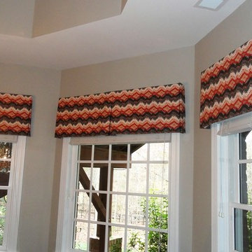 Soft valances on board or pole