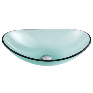 ANZZI Tale Deco-Glass Vessel Sink, Green