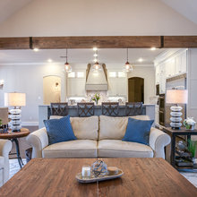 living room/kitchen layout