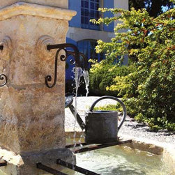 Landscaping Mediterranean Style - Outdoor Fountains And Ponds