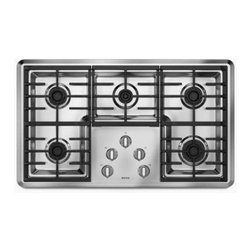 Maytag - Maytag Cooktop. 36 in. Gas in Stainless Steel with 5 Burners including Power Coo - Gas Ranges And Electric Ranges