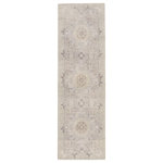 Jaipur Living - Jaipur Living Modify Hand-Knotted Medallion Area Rug, 3'x10' Runner - Exceptionally made and artfully designed, this hand-knotted area rug infuses contemporary homes with vintage allure. This wool accent boasts an elegant center medallion and scrolling details for a worldly dose of style. Muted blue and gray tones offer a versatile look to the timeless design.