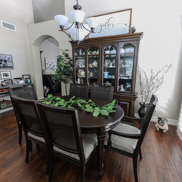 China & Dinning Table After Being Refinished