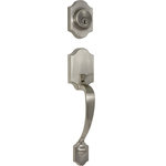 Delaney Hardware - Callan Chatham, Satin Nickel, Single Cylinder Handle Set - Enhance the details of your home with this stylish, timeless Callan Chatham Single Cylinder Handle Set. This piece features a beautiful satin nickel color and will add the perfect accent to any room. This piece measures 2 inches wide by 2 inches deep by 16 inches tall.