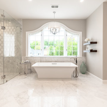 Modern and Serene Spa Master Bath in McLean, Northern Virginia