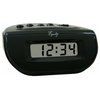Equity® 31003 LCD Bedside Digital Alarm Clock, Black