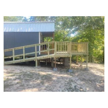 Lovely Deck with Ramp Construction
