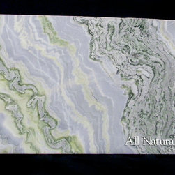 All Natural Stone - Sky Blue Onyx Slab - Kitchen Countertops