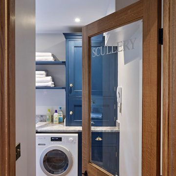 Blue Scullery with Miele Appliances
