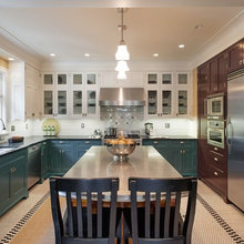 Painted kitchen cabinets