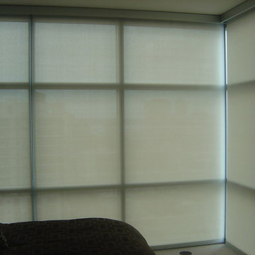 3% Screen Motorized Roller Shades - Closed View
