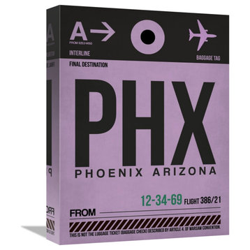 "PHX Phoenix Luggage Tag 1" Fine Art Print