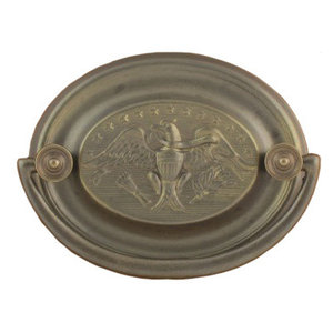 H 2 Eagle Pattern Hepplewhite Drawer Pull With Msf Posts