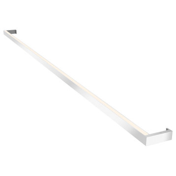 Thin-Line LED Wall Bar, Bright Satin Aluminum, 6' Two-Sided