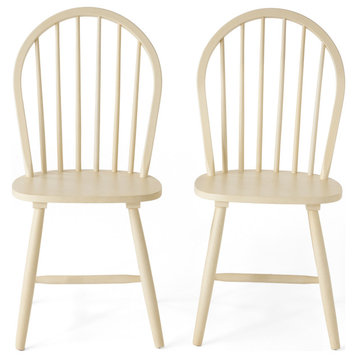 GDF Studio Carrington High Back Spindle Dining Chair, Set of 2