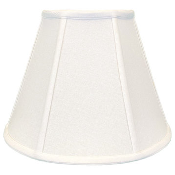 Royal Designs Deep Empire Bell Lamp Shade, White, 9x16x12.25, Set of 2