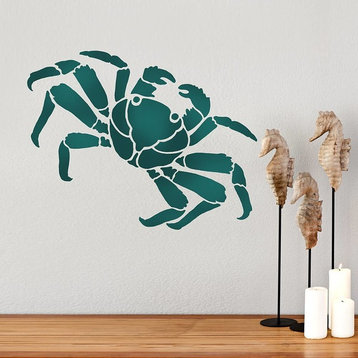 Crab Wall Art Stencil, Reusable Stencils For Walls, DIY Wall Design, Medium