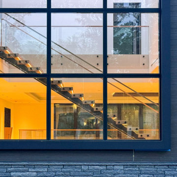 Project #126 | Contemporary Staircases with Integrated LEDs & Glass Railing
