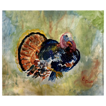 Betsy Drake Colorful Turkey Throw