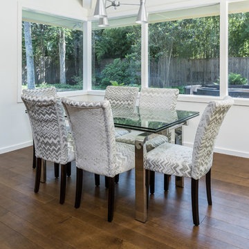 Dallas Transitional Home - Maple Wide Plank Floors