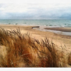 Winter Beach at Pier Cove - Artwork