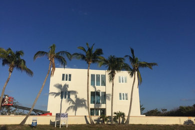 Example of a trendy exterior home design in Miami