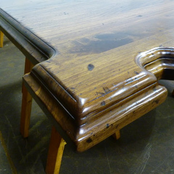 Distressed Black Walnut Wood Countertop