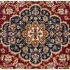 Kirsten Transitional Border Area Rug, Red, 10'6"x14'6"