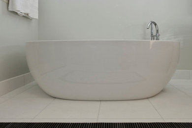 Inspiration for a contemporary bathroom remodel in Minneapolis