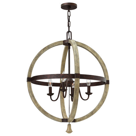 Middlefield Medium Orb Pendant, Iron Rust