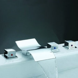 Milano Chrome Bathtub Mixer Y-8015-F1 - Bathtub Faucets