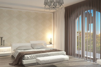 Schlafzimmer in Modern – 3D Visualisierung