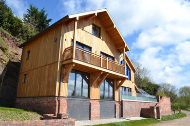 Contemporary house exterior in Cheshire.