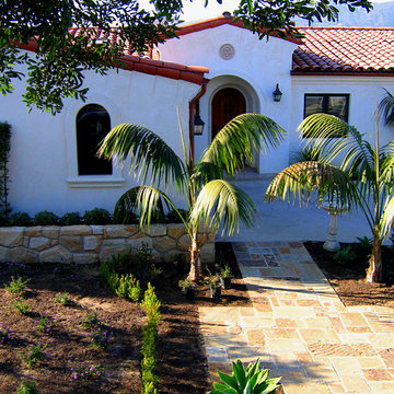 Single Level Spanish style home in Santa Barbara California