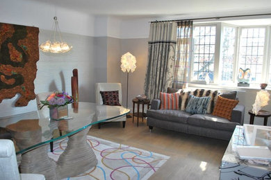 Design ideas for a contemporary living room in Other.