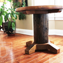Round Reclaimed Wood Tables - Products
