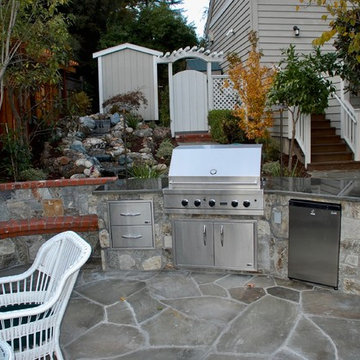 Bluestone Fireplace and BBQ, and Patio