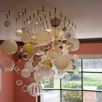 'Whiskey and Ivory' Bubble Chandelier