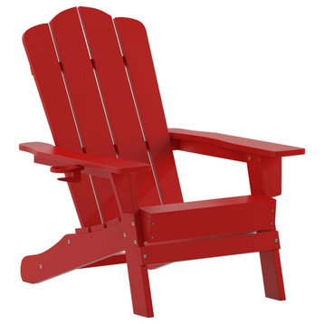 Red Patio Chair-Cupholder