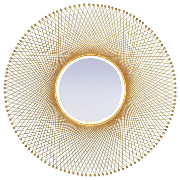 Campbell Wall Mirror, Gold