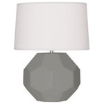 Robert Abbey - Robert Abbey MST02 Franklin, 1 Light Accent Lamp - Inspired by the natural geometry found in turtle sFranklin 1 Light Acc Matte Smoky Taupe Gl *UL Approved: YES Energy Star Qualified: n/a ADA Certified: n/a  *Number of Lights: 1-*Wattage:60w Type A bulb(s) *Bulb Included:No *Bulb Type:Type A *Finish Type:Matte Smoky Taupe Glazed