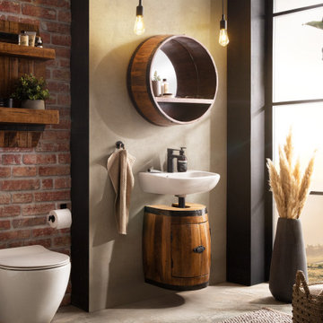 Badmöbel Barrel im Fassdesign