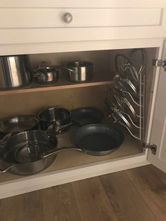 Anyone Use Deerfield Cabinets From We Even Installed A Lid Organizer Thanks To The Half Depth Lower Cabinets I Think They Offer Full If Requested Pictures Attached For Reference